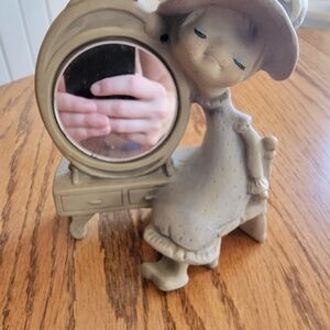 Vintage mushroom hat figurine